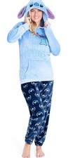 Disney Pyjamas for Women, Fluffy Ladies Fleece Pyjamas, Stitch Minnie Gifts
