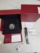 Cartier Santos de Cartier Grey Men’s 2023 - WSSA0037 full set stunning 