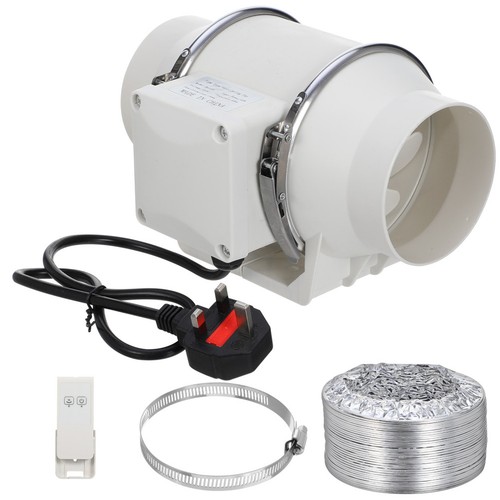 Inch quiet inline duct fan - inch,