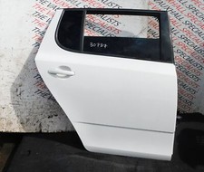 SKODA FABIA MK2 TYP 5J 5DR HATCHBACK 10-14 DRIVER O/S/R DOOR (COMES BARE) WHITE