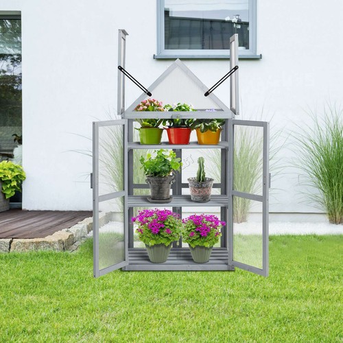 Greenhouse wooden frame plants - wooden,