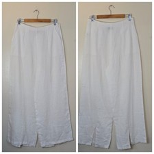 Primark White Linen Wide Leg