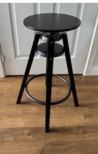 Ikea Dalfred Black adjustable height stool kitchen bar counter 