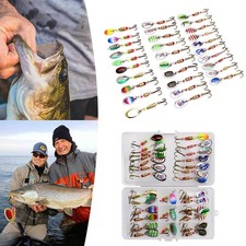 30x Metal Spinners Fishing