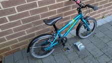 Islabikes Cnoc 14S Teal Kids Bike with mudguards Excellent Condition Serviced