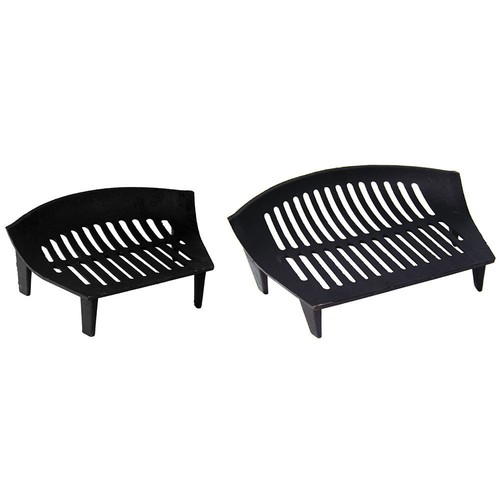 Cast iron fire grate - iron, black