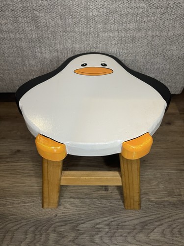 Vintage child wooden penguin - vintage, child's