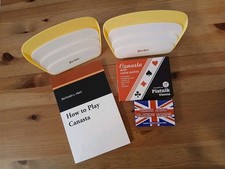 Canasta playing cards and book