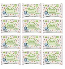 x12 Packs Of 60 Mamia Toilet Training Wipes Extra Sensitive Flushable Essentials