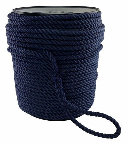 12mm navy 3st nylon rope - 3st,