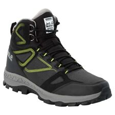 Jack Wolfskin Waterproof Boots Downhill Texapore Mid Black Walking Trail Boots