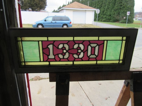Antique stained glass - antique,