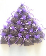 20 Dried Lavender Bags, Favours, Calming, Scent, Sleep Aid, Moth Repellent.