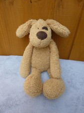 Tesco Cuddle Me Friends Puppy Dog Brown Baby Comforter Soft Plush Toy 14"