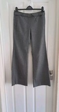 Full Circle Trousers Bootcut Mid rise  Grey Metallic Womens Size UK 12 RRP £70