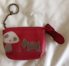 Radley Red Small Coin Purse Dog Mushroom