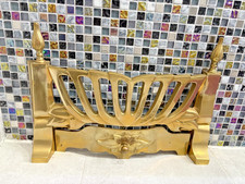 Vintage Solid Brass Fire Grate