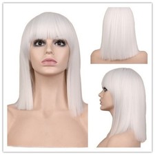Set Fashionable Straight Bangs Simulated Shoulder-length Women's Wig Hot