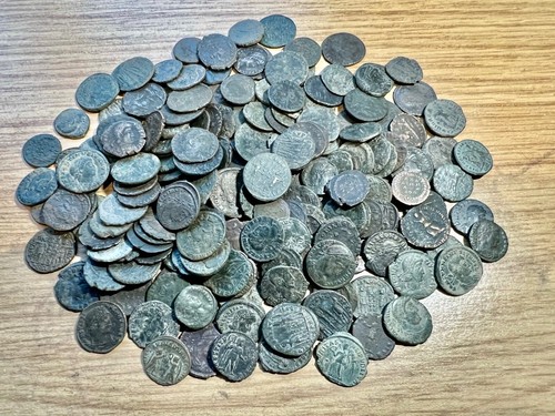 Lot roman bronze coins one - lot,