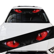 Windshield Window Car Decal Sticker Banner Graphics Vinyl Red Cat Eye Decoration