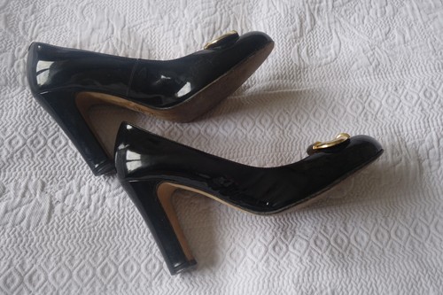 Bennett black patent gold - bennett,