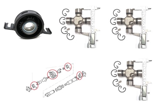 Rear propshaft and - and, centre