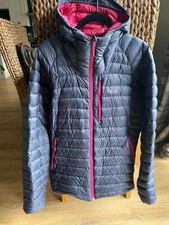 Rab Women’s Microlight Alpine Jacket – Size 14 (Hooded, Pink Lining)