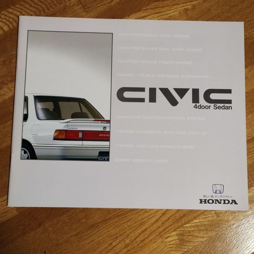 Honda civic 1989 brochure - honda,