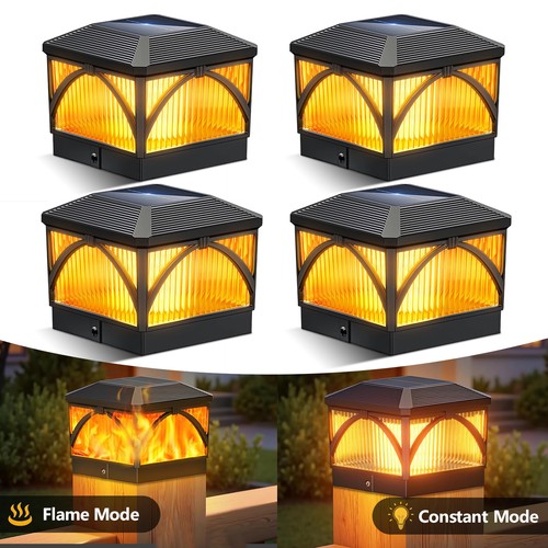 Led solar deck post - deck, cap