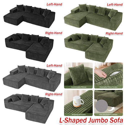 Jumbo cord modular - l, shape