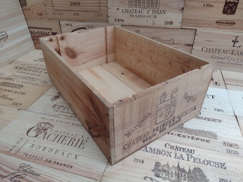 Wooden wine box crate - box, ~
