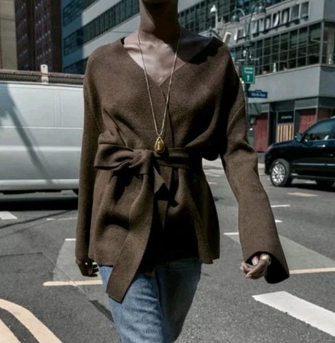Zara belted knit cardigan - knit, open