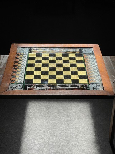 Antique chess board - chess, painted