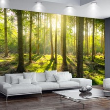 Green Tree Plant Wall Mural Forest Photo Picture Wallpaper Bedroom Decoration