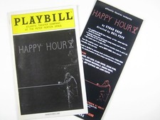 Happy Hour Playbill November 2011 Ethan Coen Casey Beck Peter Norton Flyer