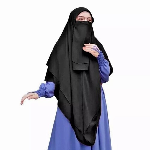 Piece set double layer hijab - layer,