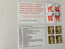 London Olympic Games 2012 Selection Franked stamps and sheets and booklets
