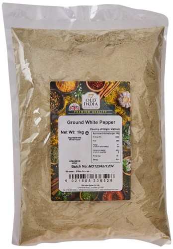 Old india ground white pepper - old,