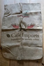 Large burlap/jute Coffee Sack. Café Imports. Guatemalan.