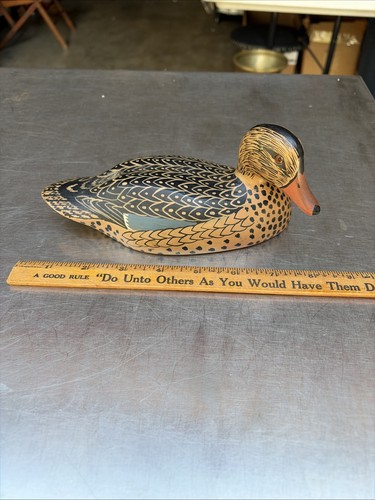 Vtg jane rinker signed wood - vtg,