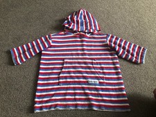 MITTY JAMES STRIPED TOWELLING HOODIE AGE 2-3 YEARS BEACH WEAR SWIMMING