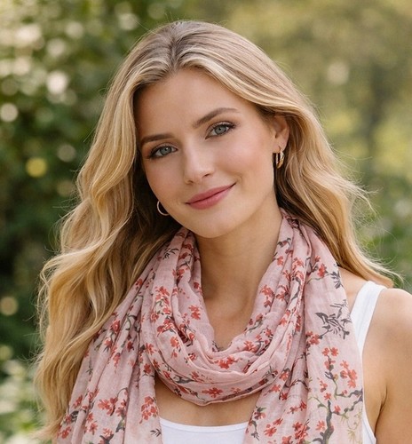 Quintessential silk scarf - silk, pink