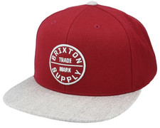 Brixton Adult Snapback Cap Red