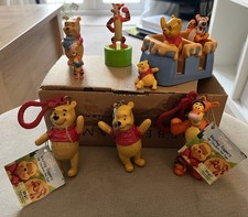 x8 Winnie The Pooh Figures Disney Characters some Keyrings