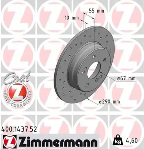 Brake disc solid - 2x,