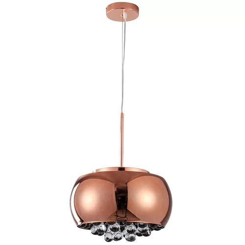 Crystal pendant light round - crystal,