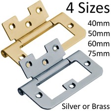 HEAVY DUTY FLAT FLUSH DOOR HINGES Cabinet Cupboard Box Chest Furniture Fitting