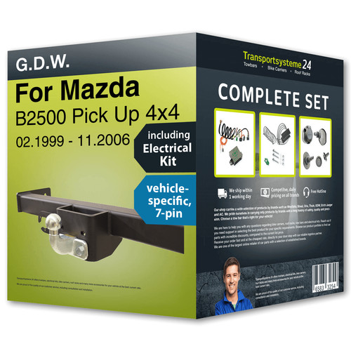 Towbar fixed for mazda - fixed,