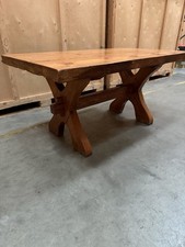 Vintage Oak Sawbuck Dining