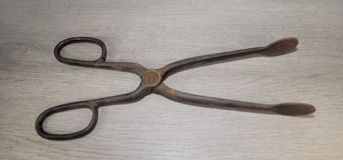 Vtg blacksmith coal coke tongs - vtg,